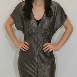LUSH Sparkle V-Neck Dress - Medium